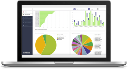 Laptop with Sentinel Dashboard