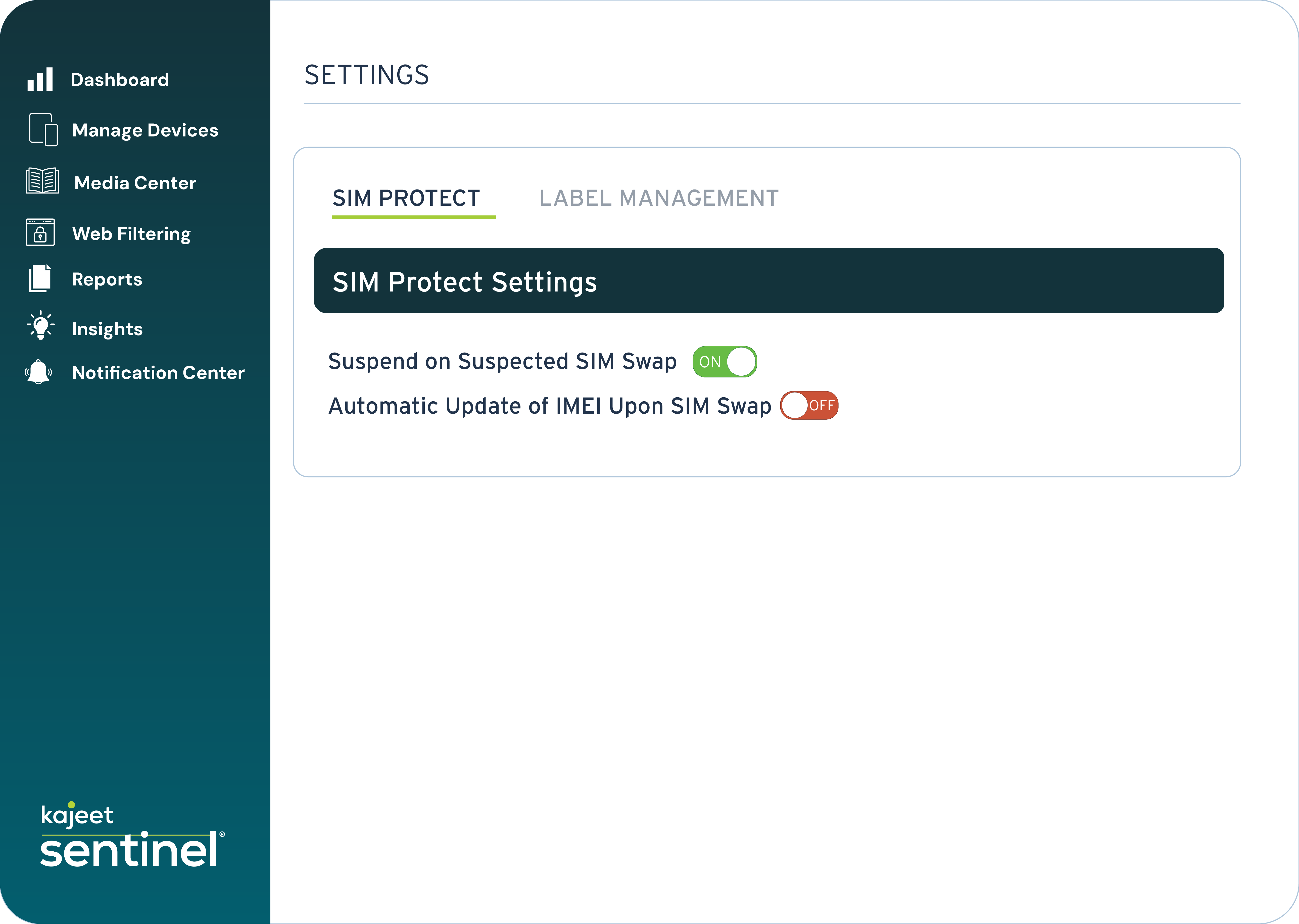 Sentinel Protect for Homepage