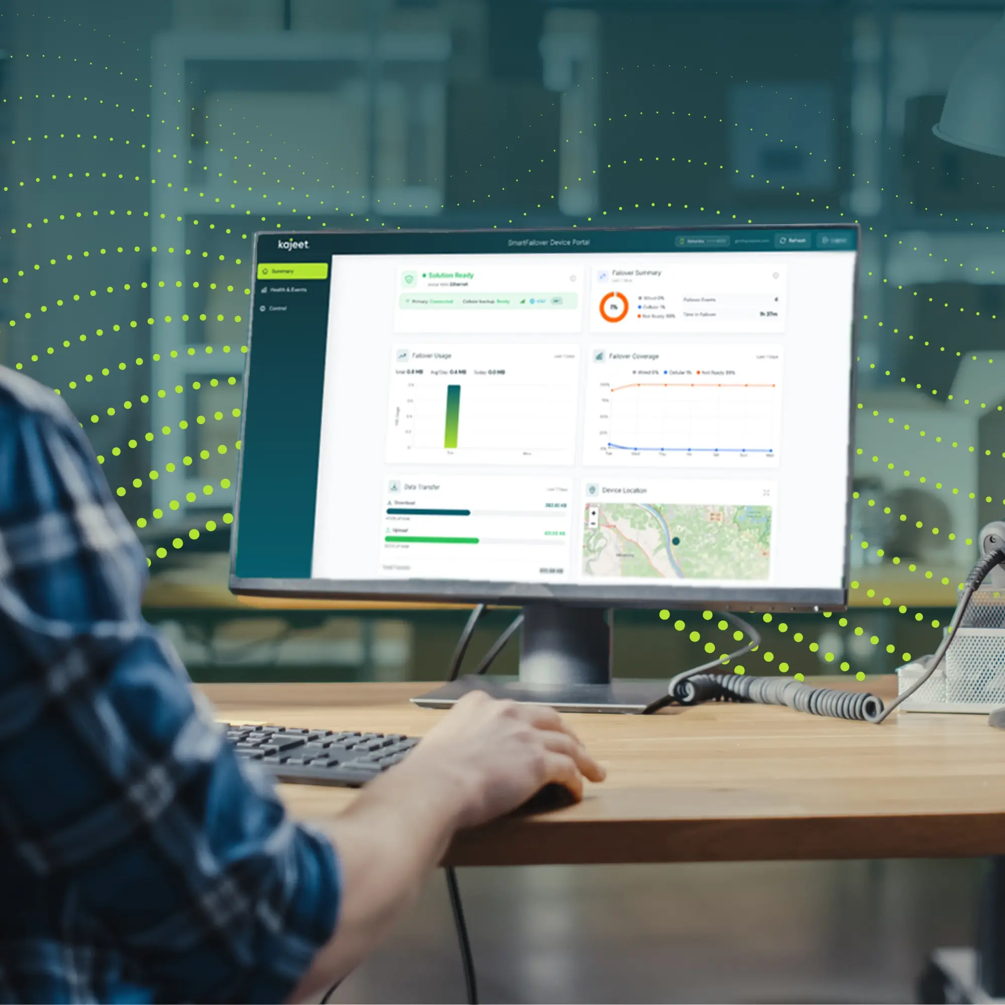 kajeet-sentinel-internet-failover-dashboard-desktop-screen
