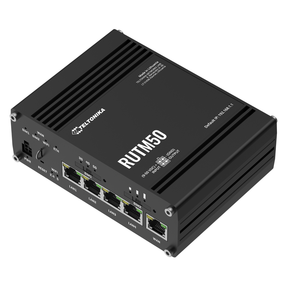 Teltonika RUMT50 Internet Failover Router - top, front - photo
